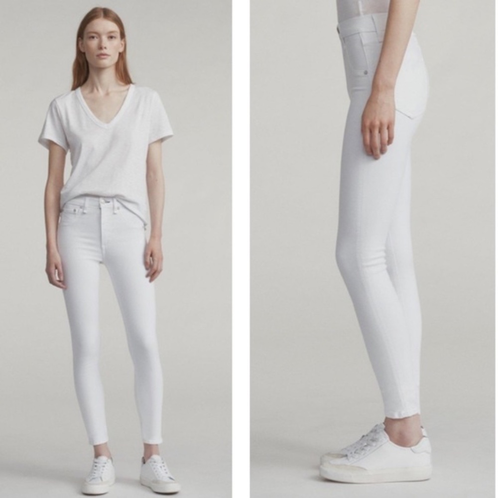Rag and Bone Blanc Womens Skinny Jeans sz 32 - Picture 2 of 5